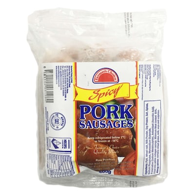 Farmers Choice Spicy Pork Sausages 400 gr