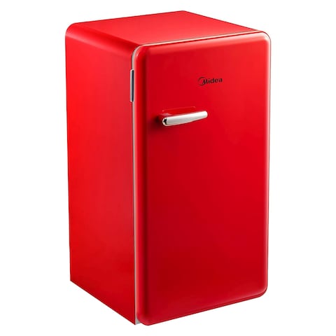 Midea Single Door Mini Refrigerator MDRD142SLE32 Red 93L