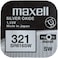 Maxell 321 / SR616SW 1.55V Silver Oxide Watch Batteries - 10 Pieces