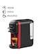 Sonashi 3-In-1 Multi Capsule Espresso Coffee Machine 600 Ml 1450 W Scm-4969, Black/Red