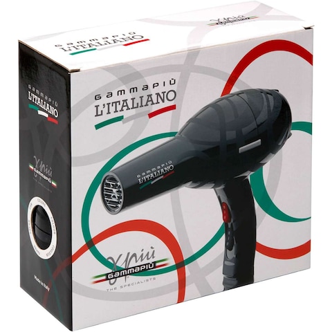 Gamma+ Italian Professional Design Hair Dryer - Black Color