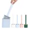 Unique Products Silicone Toilet Brush with Holder Stand for Bathroom Cleaning (Multicolour)