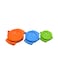 Generic 3-Piece Dumpling Mould Maker Orange/Blue/Green 14Centimeter