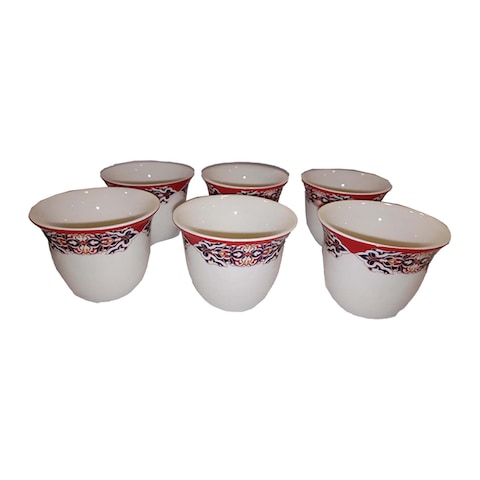 Rosa Ramadan Set of Arabic Coffee - 6 Pieces