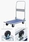 Showay Heavy Duty Folding Trolley Cart 150Kg Platform Flat Hand Barrow Sack Warehouse Folding Platform Trolley