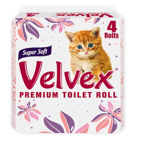 Velvex Toilet Tissue Printed 4Pack