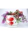 vsell24&nbsp;Ceramic Flower Pots with Tray Gold Fish Design for Succulents, Cacti, Orchids, and Garden Plants-Small