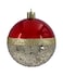Christmas Designer Baubles Red/Gold 5cm 6Pcs/Box