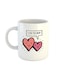 Heatbeat I Love You Mom - Printed Coffee Mug White