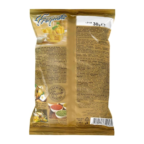 Freyma&#39;s Sour Cream &amp; Dill Snacks - 30 gram