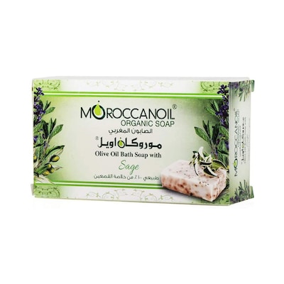 Moroccanoil Olive Oil And Sage Bath Soap White 100g
