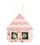 House-Shaped Wooden Photo Frame Mini with Hanging Rope 16x14cm