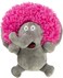 goDog&reg; Silent Squeak&trade; Crazy Hairs Elephant with Chew Guard Technology&trade; Durable Plush Dog Toy, Small