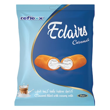Reflexx Caramel Filled With Creamy Milk Eclairs Toffee 200G