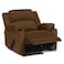 In House Velvet Classic Cinematic Recliner Chair With Cups Holder - Brown - Lazy Troy