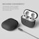 VRS Design Modern Sand Stone designed for Airpods 3 case cover (2021) with Leather Strap - Sandstone