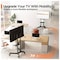 Mobile TV Cart For 32-75 Inch TVs Rolling Stand LED/LCD/OLED Flat/Curved TVs Portable Monitor Stand with Lockable Wheels