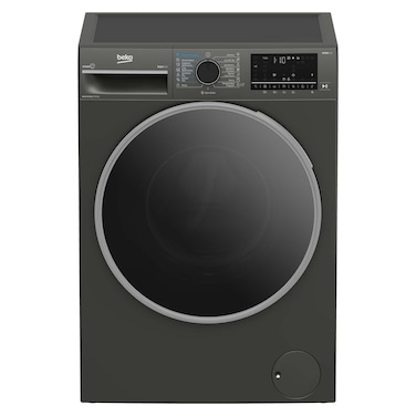 Beko Automatic Digital Washing Machine - 10 Kg with Dryer 6KG - Grey - BWD10640MCI