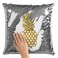 Loud Universe - 16x16 inch Sequin Throw Pillow Magic Flip Pillow Golden Pineapple Unique Decor Pillow