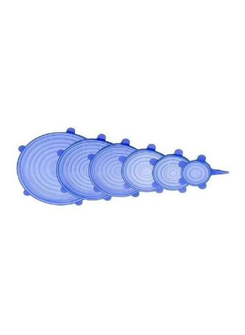 Generic 6-Piece Stretchable Lids Blue