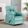 إن هاوس كرسي استرخاء هزاز منجد بالمخمل - تركواز فاتح - أمريكان بولو
