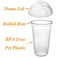 Lavish 12 Oz Disposable Crystal Clear PET Plastic Cups With Dome Lids [500 Sets] For Picnic, Travel, And Events