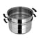 Royalford 3-Layer Stainless Steel Steamer 30cm Silver