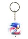 Keychain Of The Video Game Sonic ( 2 Sides)