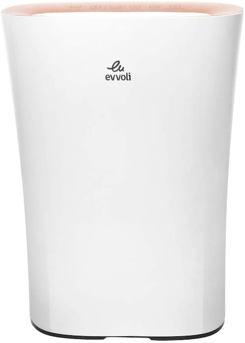 evvoli Air Purifier 5-Layer Filters With True HEPA Control Light Sensor Night Mode Air Quality Indicator Evap-24W, White