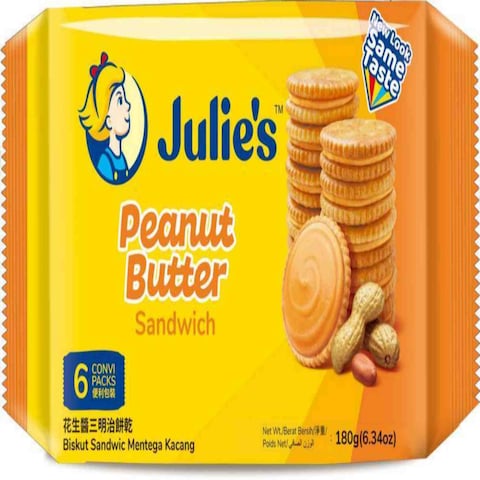 Julie&#39;s Peanut Butter Sandwich Cookies 180g