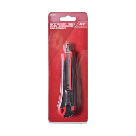 Ace Carbon Steel Snap-Off Utility Knife W/Comfort Grip (9 mm)