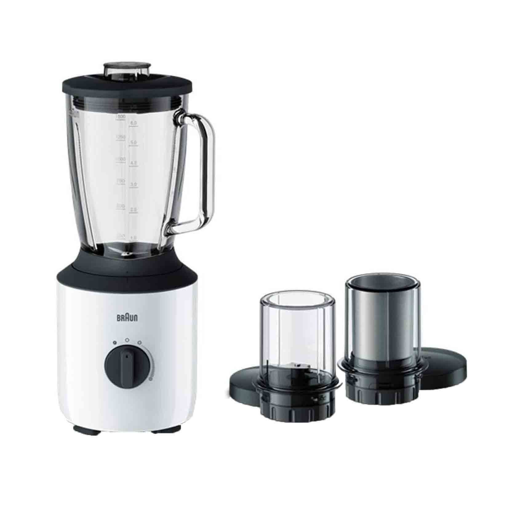 Braun PowerBlend Glass Jug Blender 800W JB 3173 White