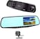 Ntech Car Dvr Rear View Mirror Video Recorder 4.3" Inch Car Camera Dual Lens Cam Night