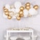 Erweicet 12Inch Chrome Metallic Gold Balloons For Party 50 Pcs Thick Latex Balloons For Party Decorations (Gold)