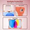 Moxedo Shockproof Rugged Protective Colorful Case with 360 Rotating Kickstand, Shoulder Strap, Pen Holder for Kids Compatible for iPad 10th Generation 10.9 2022 (Living Coral)