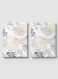 Lowha Spiral Notebook With 60 Sheets And Hard Paper Covers With Abstract Floral Design, For Jotting Notes And Reminders, For Work, University, School