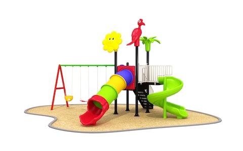 Rainbow Toys, Outdoor Children Playground Garden Fitness Exercise Play Set Villa Garden Furniture Product Area Dimension: 530&times;490&times;300cm