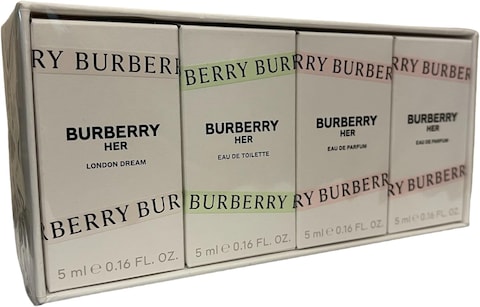 Burberry Her Mini Set Eau De Parfum 2 X 5ml + Her Eau De Toilette 5ml + Her London Dream Eau De Parfum 5ml