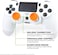 Kontrolfreek Rush Performance Thumbsticks For PS4 And PS5, Performance Thumbsticks, 2 Mid-Rise, Concave, Orange/White