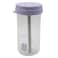 Water Bottle With Straw Small 500Ml Clearpurple