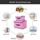 DEO KING 2-Piece Foldable Cloth Storage Box Pink