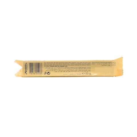 Toblerone Chocolate Milk Bar With Honey &amp; Almond Nougat 50g