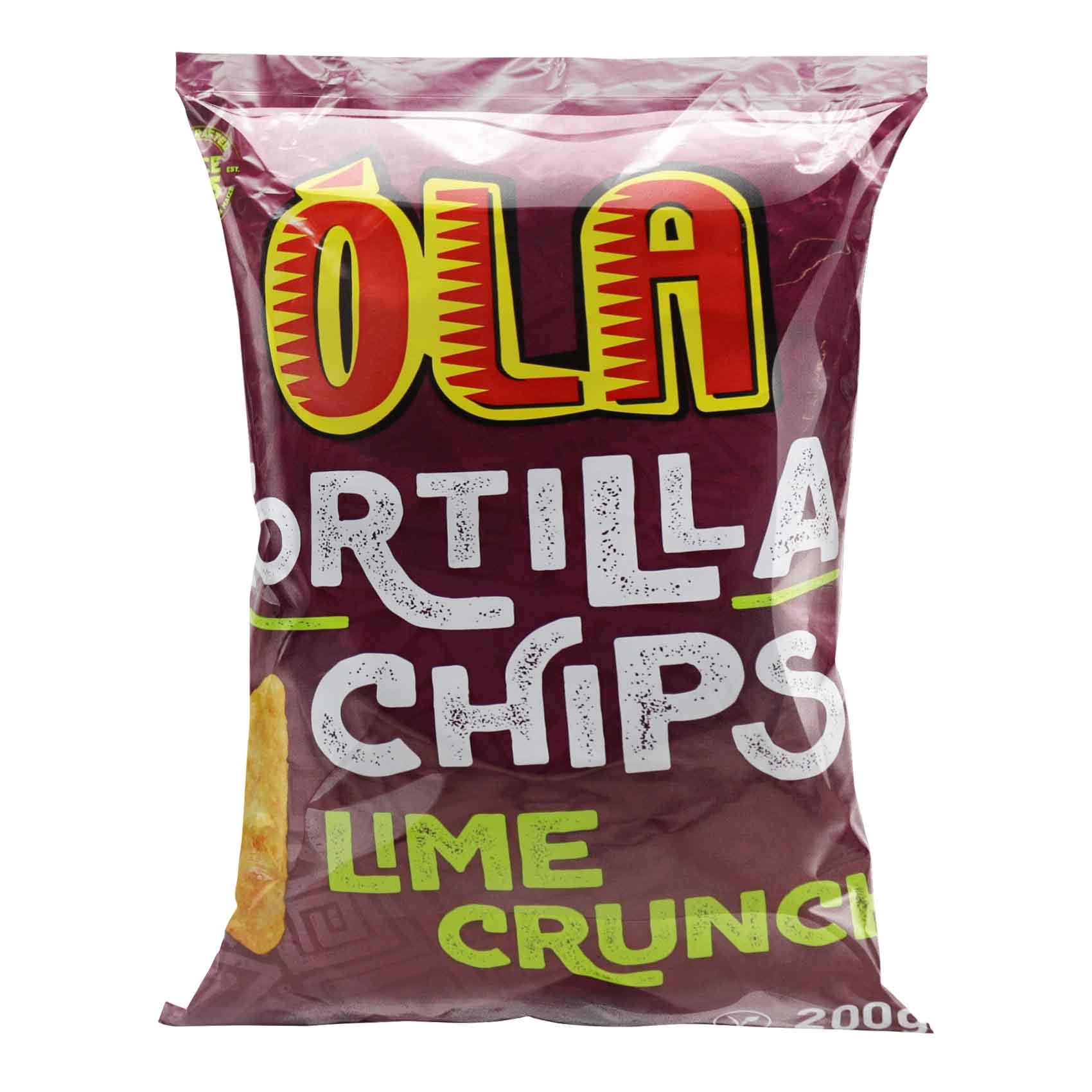 Buy Ola Lime Crunch Tortilla Chips 200g Online - Carrefour Kenya