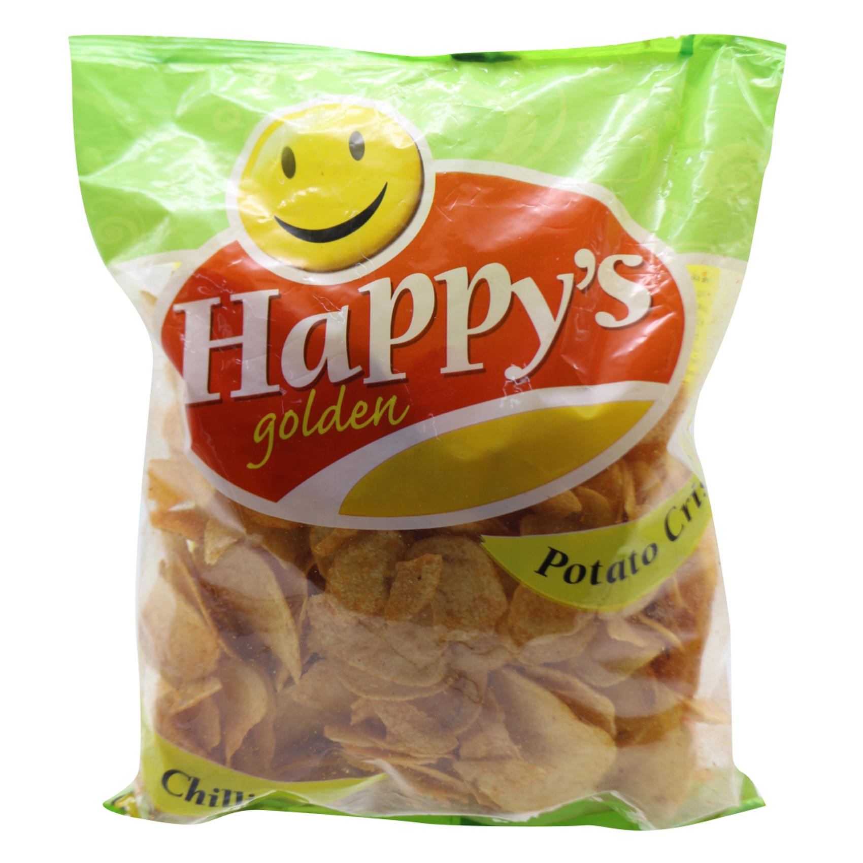 Happy&#39;s Golden Chilli Potato Crisps 100g