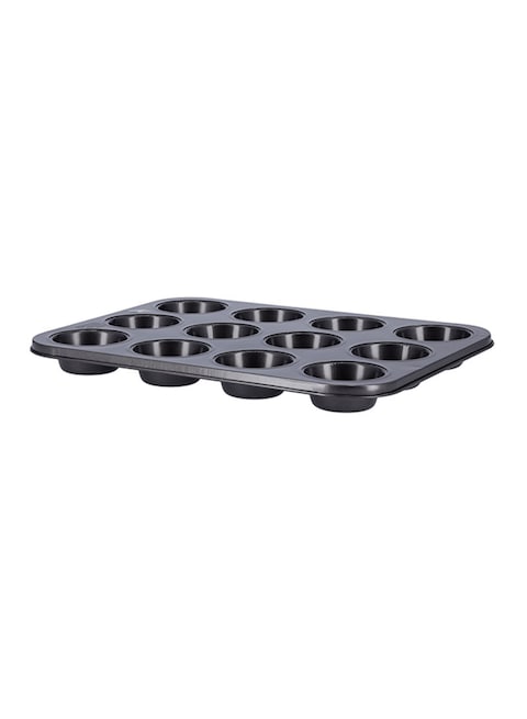 Delcasa 12 Cup Muffin Pan black