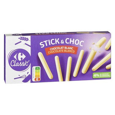 Carrefour White Chocolate Fingers 125GR