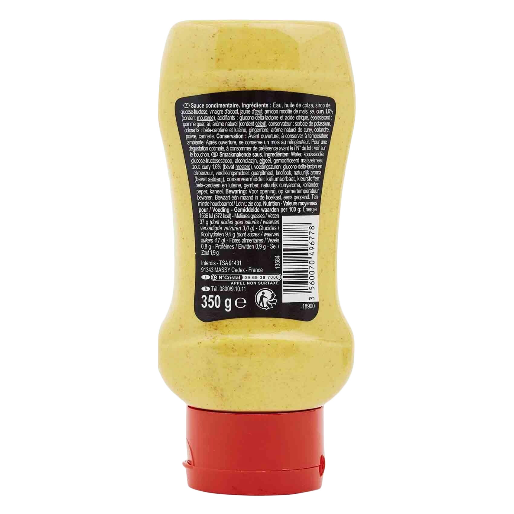 Carrefour Curry Sauce Top Down Squeezy 350GR