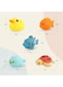 Moon Baby Sea Life Toys, 5-Pcs Bath Fish Toys For Toddlers, 16.5 X 5 X 19cm