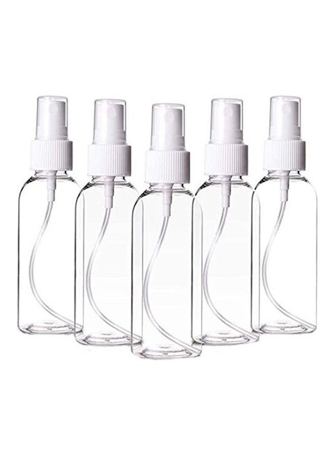 Generic 5-Piece Refillable Empty Spray Bottles Clear