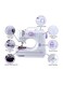 Generic 12 Stitches Multifunction Mini Sewing Machine Fhsm-505 White